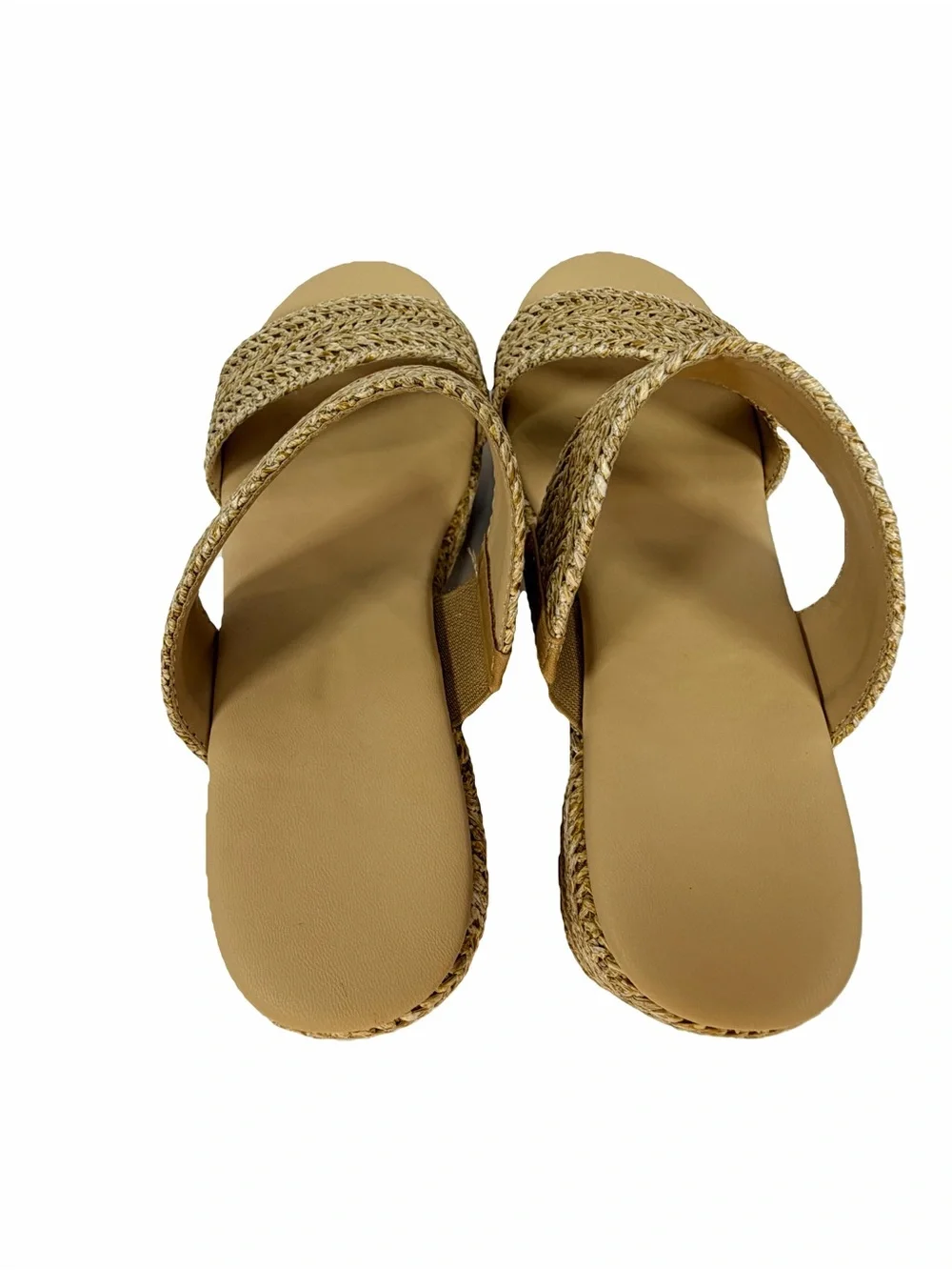 NWT North Oak Espadrilles Platform Wedge Sandals Size 7 Women's